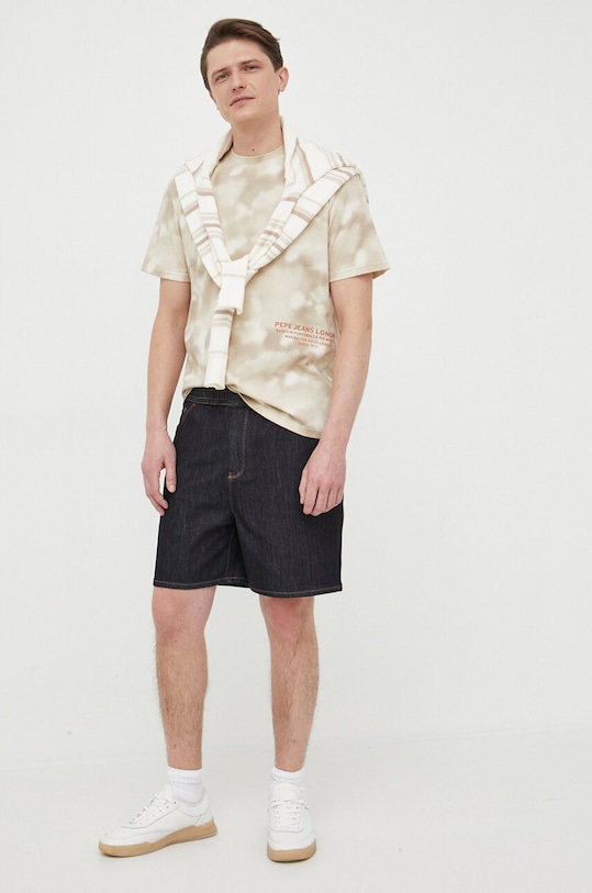 Pepe Jeans sweter bawełniany Perkin PM702302.803 beżowy SS23