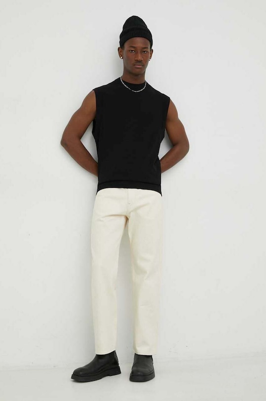 Bavlněná vesta Drykorn 48842.420052.1000 černá SS23