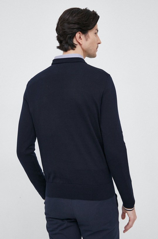 Bavlněný svetr BOSS 50489650 námořnická modř SS23