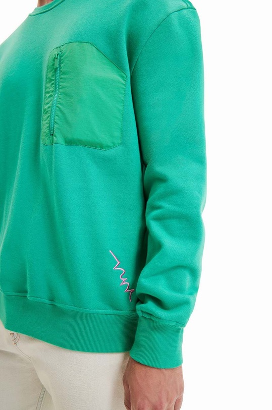 Одежда Хлопковая кофта Desigual 23SMSK08 зелёный