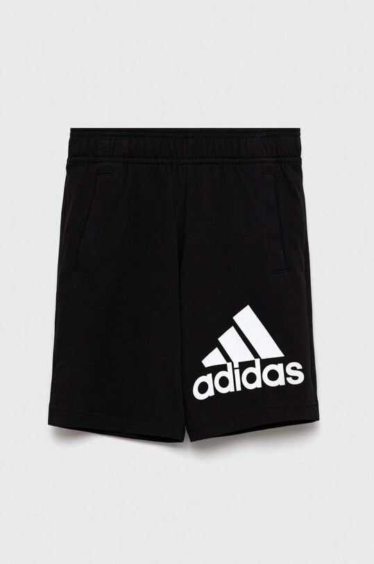 adidas szorty bawełniane dziecięce U BL HY4718 czarny SS23