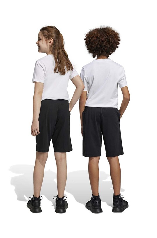 adidas szorty bawełniane dziecięce U BL HY4718 czarny