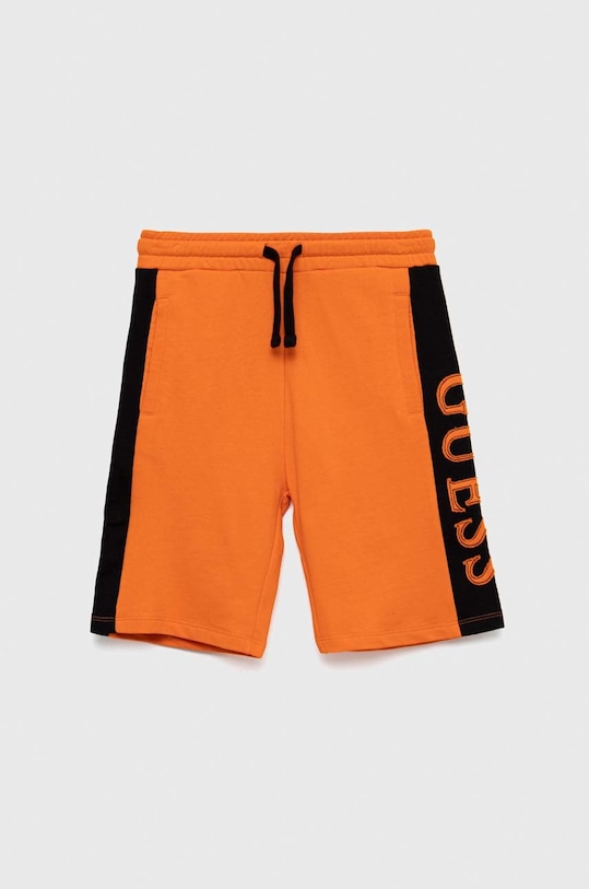 Guess pantaloni scurți din bumbac pentru copii L3RD01.KA6R3.PPYX portocaliu SS23