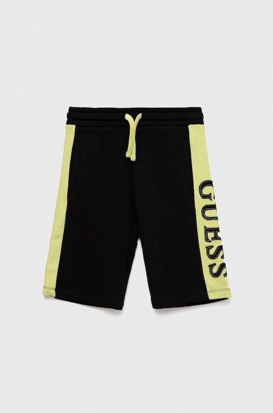 Guess szorty bawełniane dziecięce L3RD01.KA6R3.PPYX czarny SS23