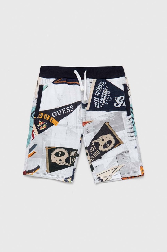 Guess szorty bawełniane dziecięce L3RD03.KA6R3.PPYX szary SS23