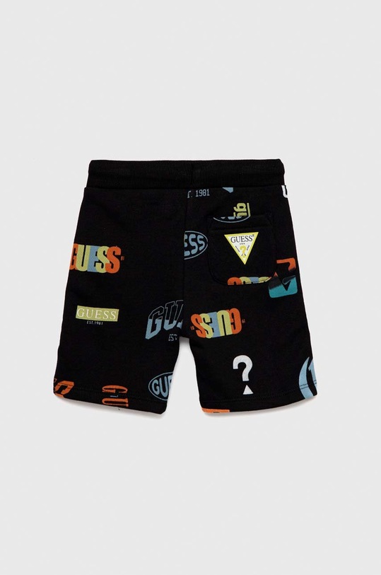 Guess pantaloni scurți din bumbac pentru copii N3RD04.KA6R3.PPYX negru SS23