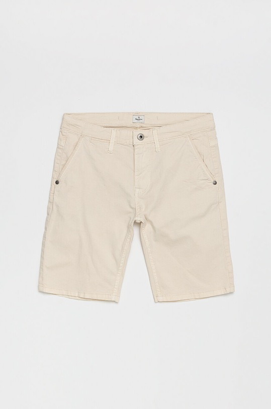 Pepe Jeans szorty dziecięce z elastanem beżowy PB800726C75