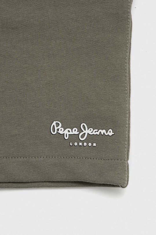 Αγορίστικα Παιδικό βαμβακερό σορτς Pepe Jeans Eddie PB800738 πράσινο