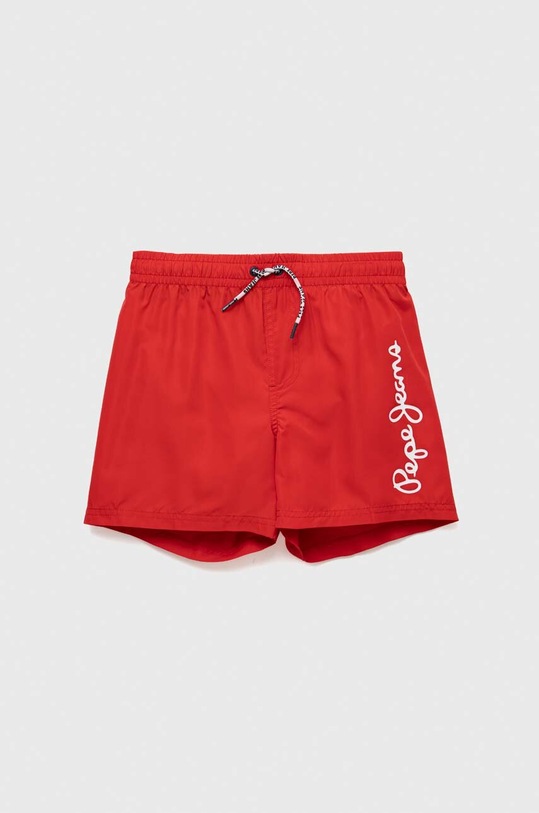 Pepe Jeans szorty kąpielowe dziecięce Planet friendly czerwony PBB10320