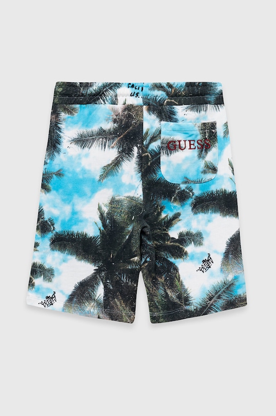 Chłopiec Guess szorty bawełniane dziecięce L3GD04.KA6R3.PPYX niebieski