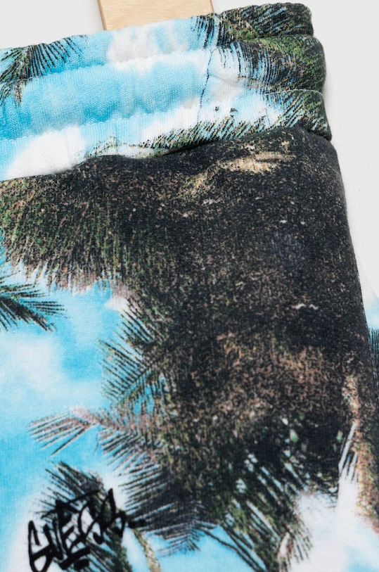 Guess szorty bawełniane dziecięce niebieski L3GD04.KA6R3.PPYX