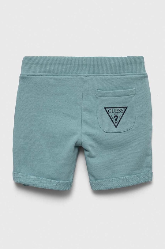 Guess szorty bawełniane dziecięce N93Q18.KAUG0.PPYX turkusowy SS23