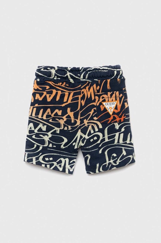 Guess szorty bawełniane dziecięce N3GD00.KA6R3.PPYX granatowy SS23
