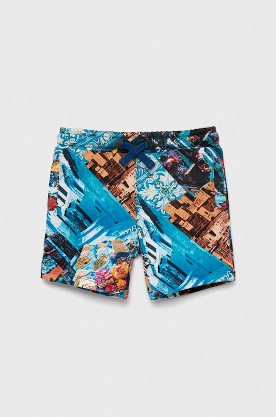 Guess szorty bawełniane dziecięce wzorzyste multicolor N3GD00.KA6R3.PPYX