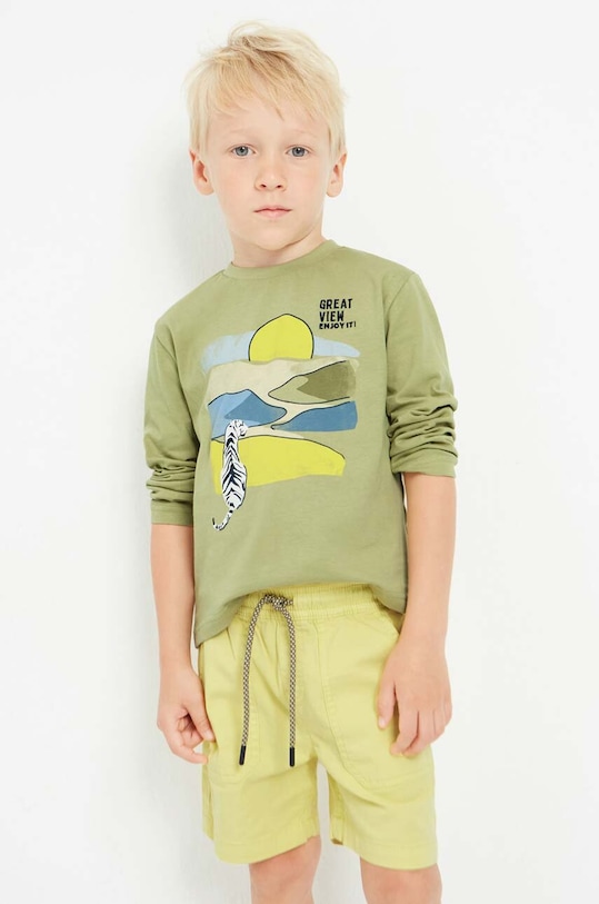 Παιδικό σορτς Mayoral με ελαστάν κίτρινο 3225.5D.MINI