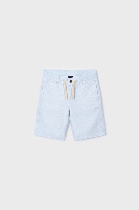 Παιδικό βαμβακερό σορτς Mayoral εμπριμέ μπλε 3230.5E.MINI