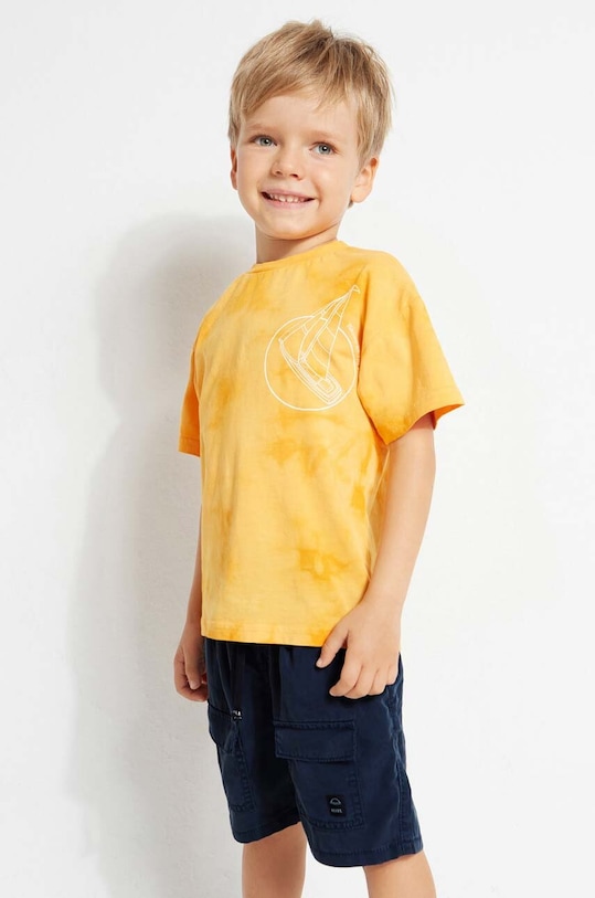 Mayoral szorty dziecięce tkanina granatowy 3237.5G.MINI