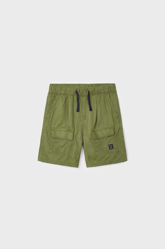 Mayoral szorty dziecięce tkanina zielony 3237.5G.MINI