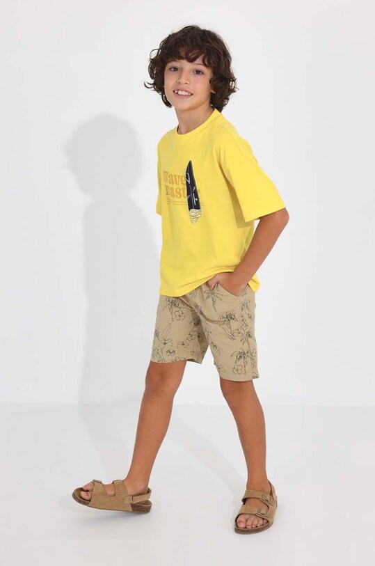 Dječje pamučne kratke hlače Mayoral casual zelena 6262.7E.JUNIOR