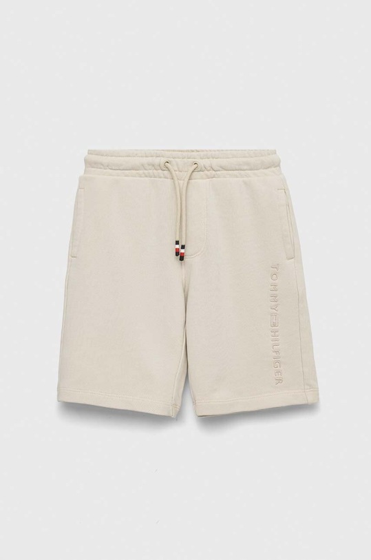 Tommy Hilfiger szorty dziecięce casual beżowy KB0KB08238.PPYX