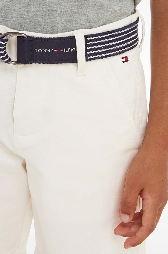 Detské krátke nohavice Tommy Hilfiger KB0KB08127.PPYX biela