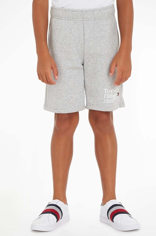 Tommy Hilfiger szorty dziecięce casual szary KB0KB08119.PPYX