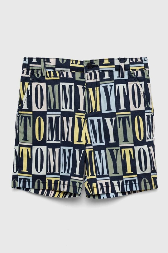 Detské krátke nohavice Tommy Hilfiger s elastanom tmavomodrá KB0KB08123.PPYX