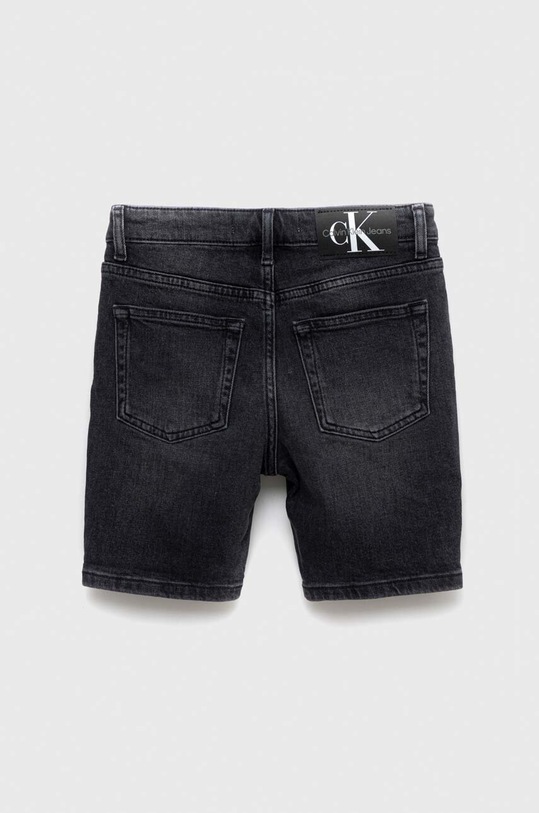 Детски дънков къс панталон Calvin Klein Jeans IB0IB01620.PPYX черен SS23