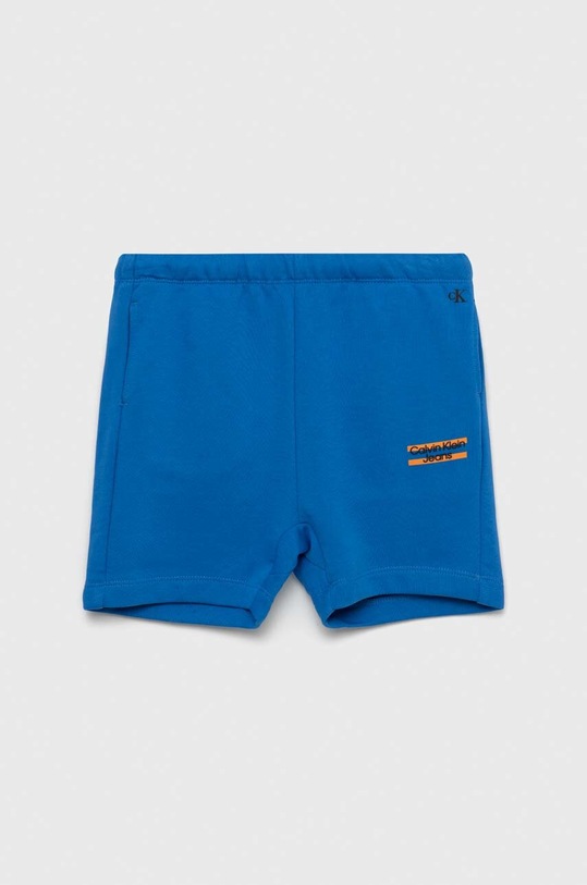 Calvin Klein Jeans gyerek pamut rövidnadrág IB0IB01614.PPYX kék SS23