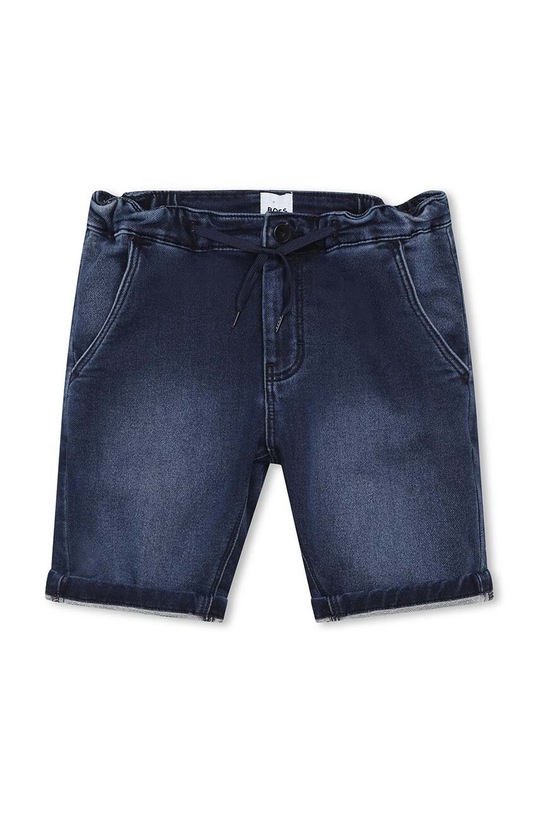 BOSS szorty jeansowe dziecięce z elastanem niebieski J24815.114.150