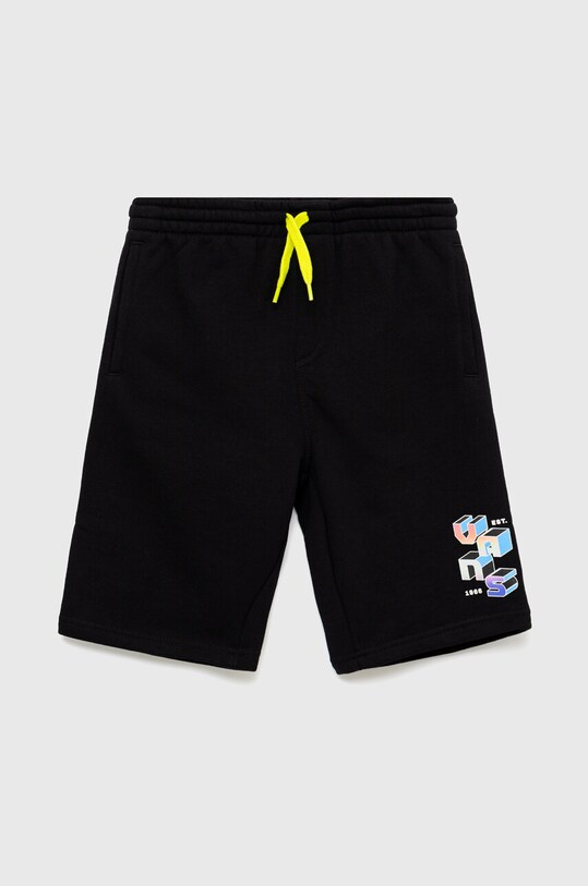 Dječje pamučne kratke hlače Vans DIGITAL FLASH FLEECE SH Black VN0007Z4BLK1 crna SS23