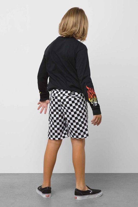 Vans szorty dziecięce RANGE ELASTIC WAIST SHO BLACK VN0A7SHE7051 czarny
