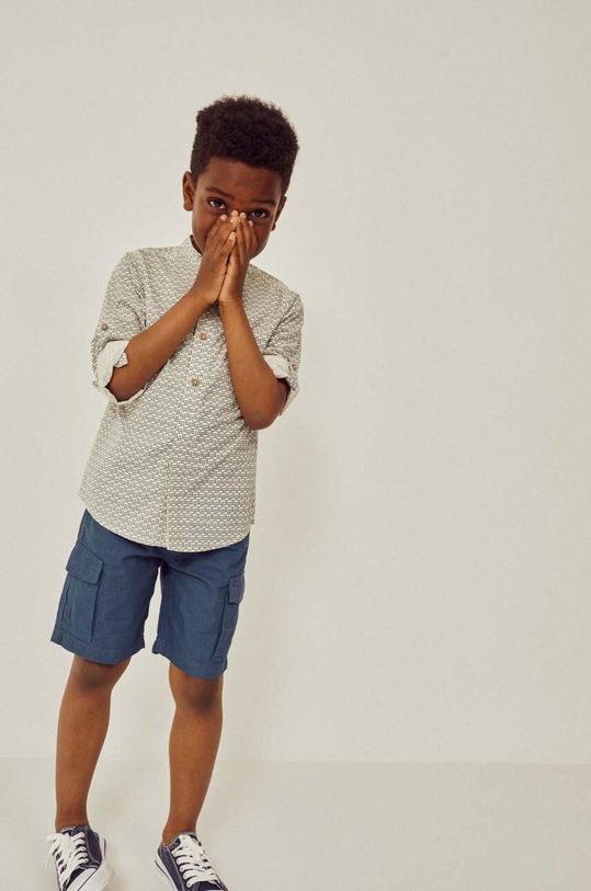 zippy szorty bawełniane dziecięce bawełna niebieski ZKBAP0402.23005