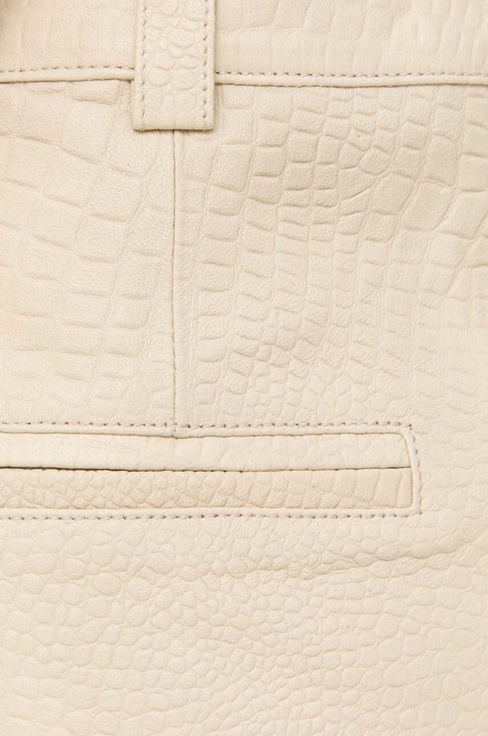 Kožne kratke hlače Notes du Nord bež 13062