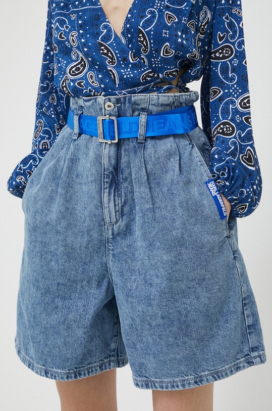 Karl Lagerfeld Jeans pantaloni scurti jeans albastru 231J1102