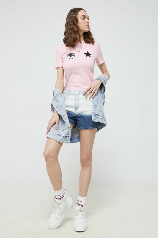 Love Moschino szorty jeansowe W.O.104.76.T.9860 niebieski SS23