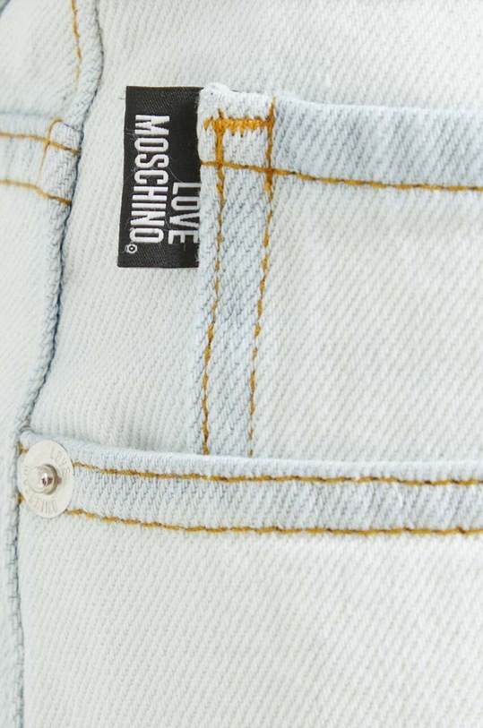 Love Moschino szorty jeansowe niebieski W.O.104.76.T.9860