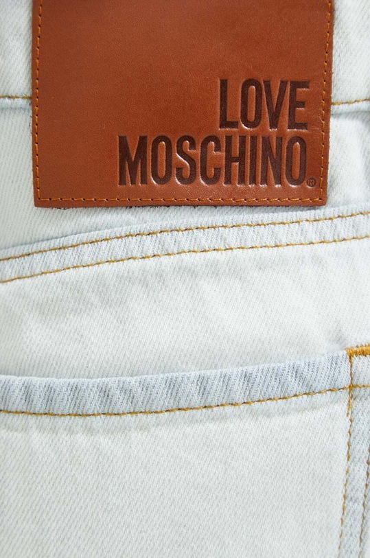 Love Moschino szorty jeansowe W.O.104.76.T.9860 niebieski