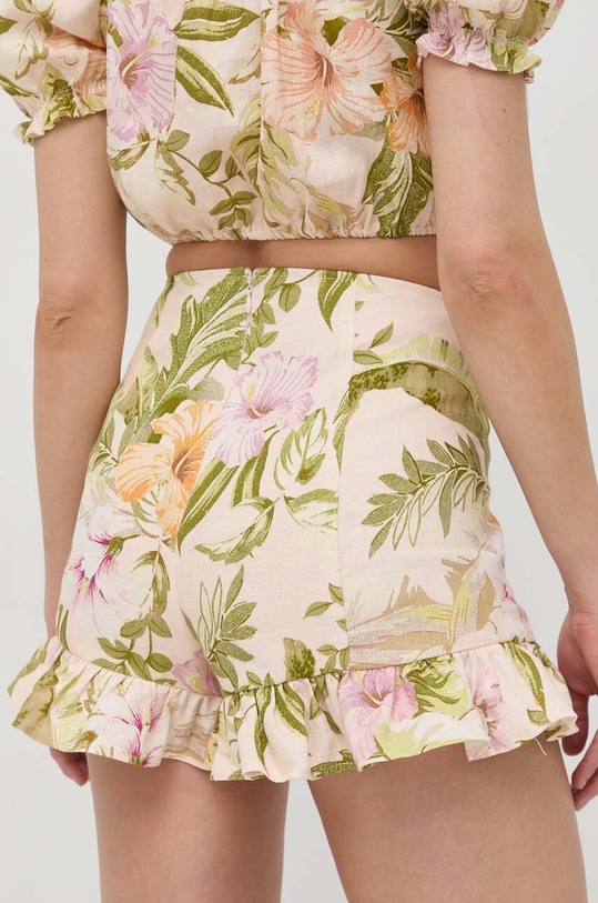 Îmbrăcăminte Guess pantaloni scurti din in W3GD84.WCWA0 bej