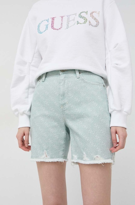 Guess szorty pozostałe zielony W3GD47.WF5V3