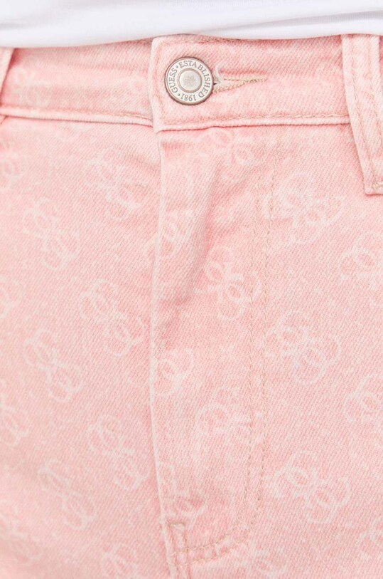 Шорты Guess розовый W3GD47.WF5V3