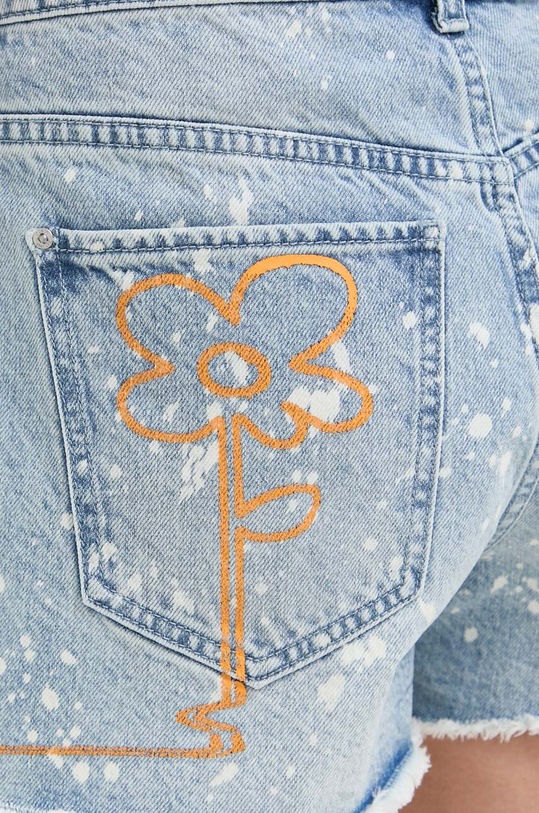 Guess szorty jeansowe x Banksy niebieski W3GD26.D4YO0