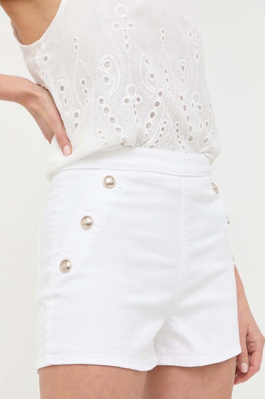 Τζιν σορτς Guess με ελαστάν λευκό W3GD16.D4T50