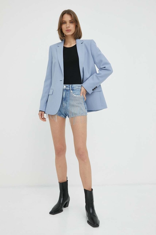 Guess szorty jeansowe W3GD49.D4VI7 niebieski SS23