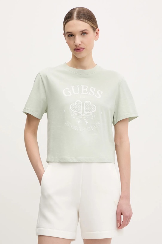 Guess pantaloni scurti alb V2YD10.K7UW2