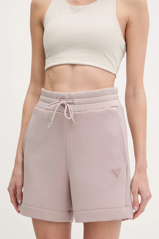 Guess pantaloni scurti bej V2YD10.K7UW2