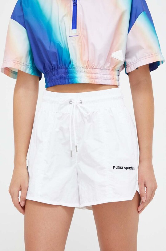 Puma pantaloni scurti panza alb 539005