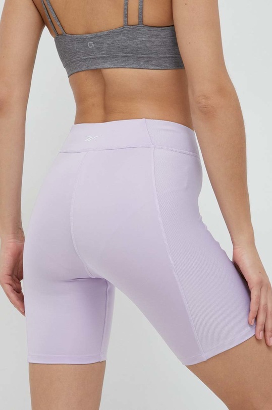 Odzież Reebok szorty do jogi HT2387 fioletowy