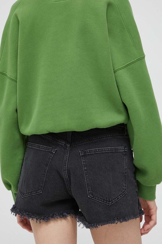 Îmbrăcăminte Abercrombie & Fitch pantaloni scurti jeans KI149.3046.975 negru
