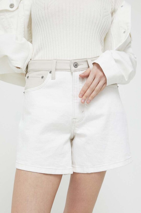 Abercrombie & Fitch szorty jeansowe KI149.3104.178 beżowy SS23